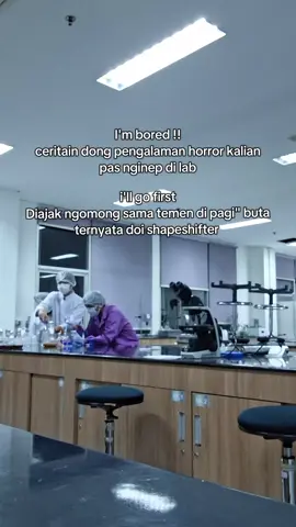 Gapernah nyangka bakal ngalamin beginian. Mau denger bgt versi orang lain😵‍💫 #paranormalexperience #laboratory 