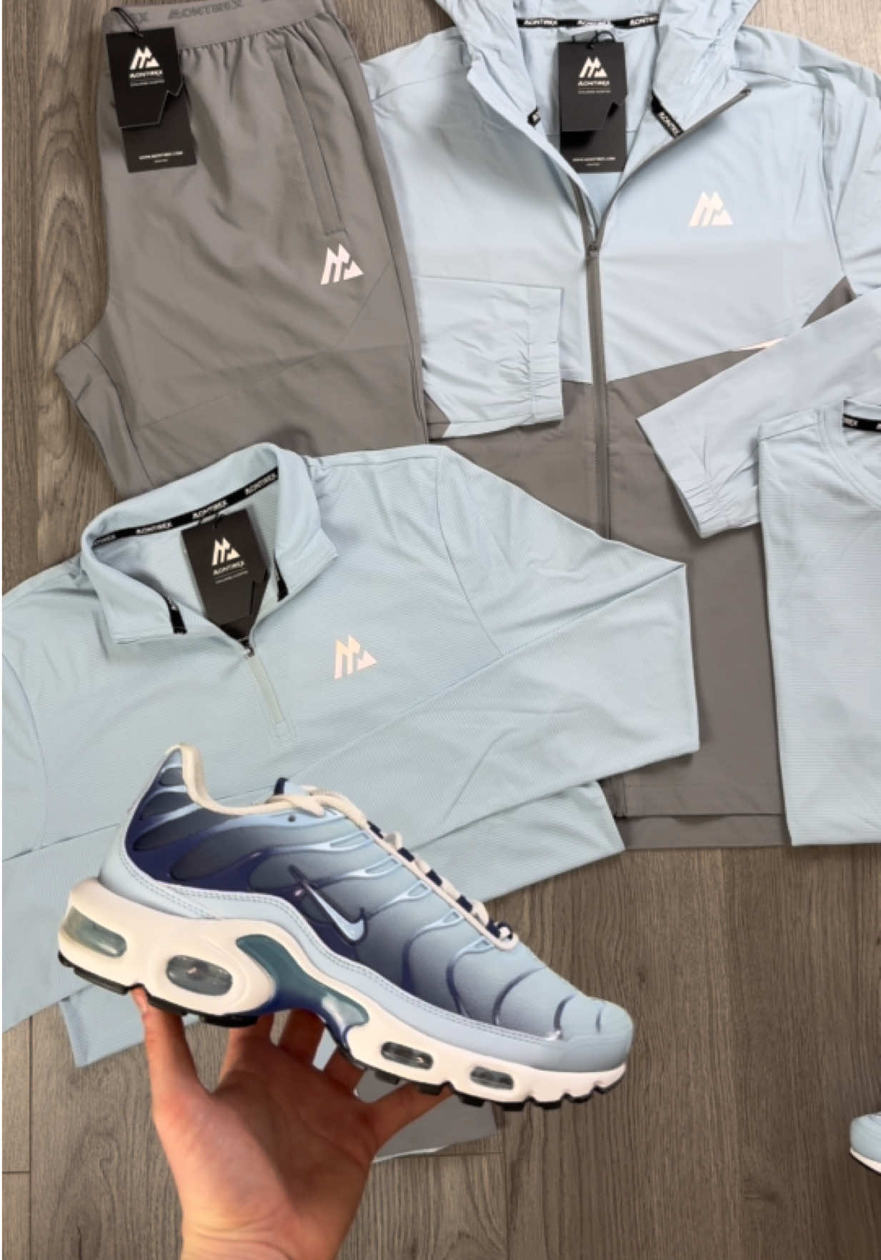 Montirex 4 Piece Surge Windrunner Grey, Baby Blue Tracksuit | Nike TN Celestine Blue🐋 Shop Online | Instore🛍️ www.caughtdripin.com #fyp #viral #tiktok #tiktokviral #caughtdripin #caughtdripintiktok #caughtdripinpersonalshopper #caughtdripinstore #caughtdripinoutfit #montirex #montirexset #montirexsets #montirexoutfit #montirextracksuit #niketn #niketns #niketnplus #nikeairmaxplus #nikeairmaxplustn #reseller #resellerstore #personalshopper #personalshopping #personalshoppingbelfast 