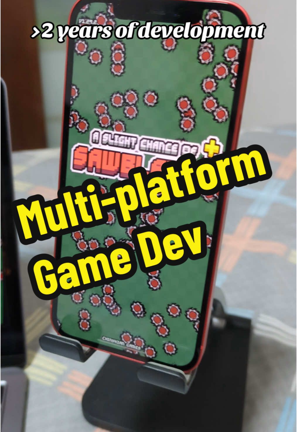 Game is called A SLIGHT CHANCE OF SAWBLADES!! Coming soon to Steam. Wishlist please 🥹 #gamedev #videogames #steam #gaming #mobilegame #indiegame 