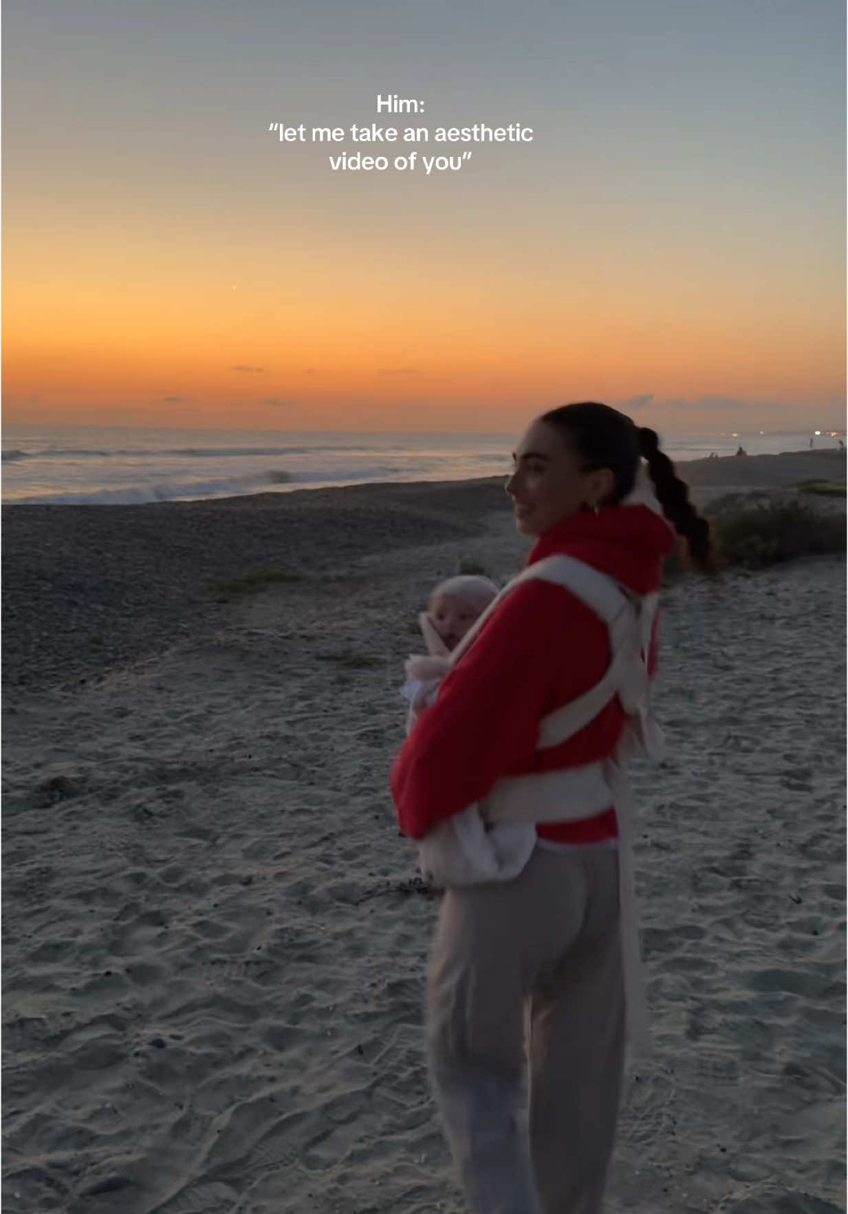 He tried!! But the sunset was stunning so it’s still worth 