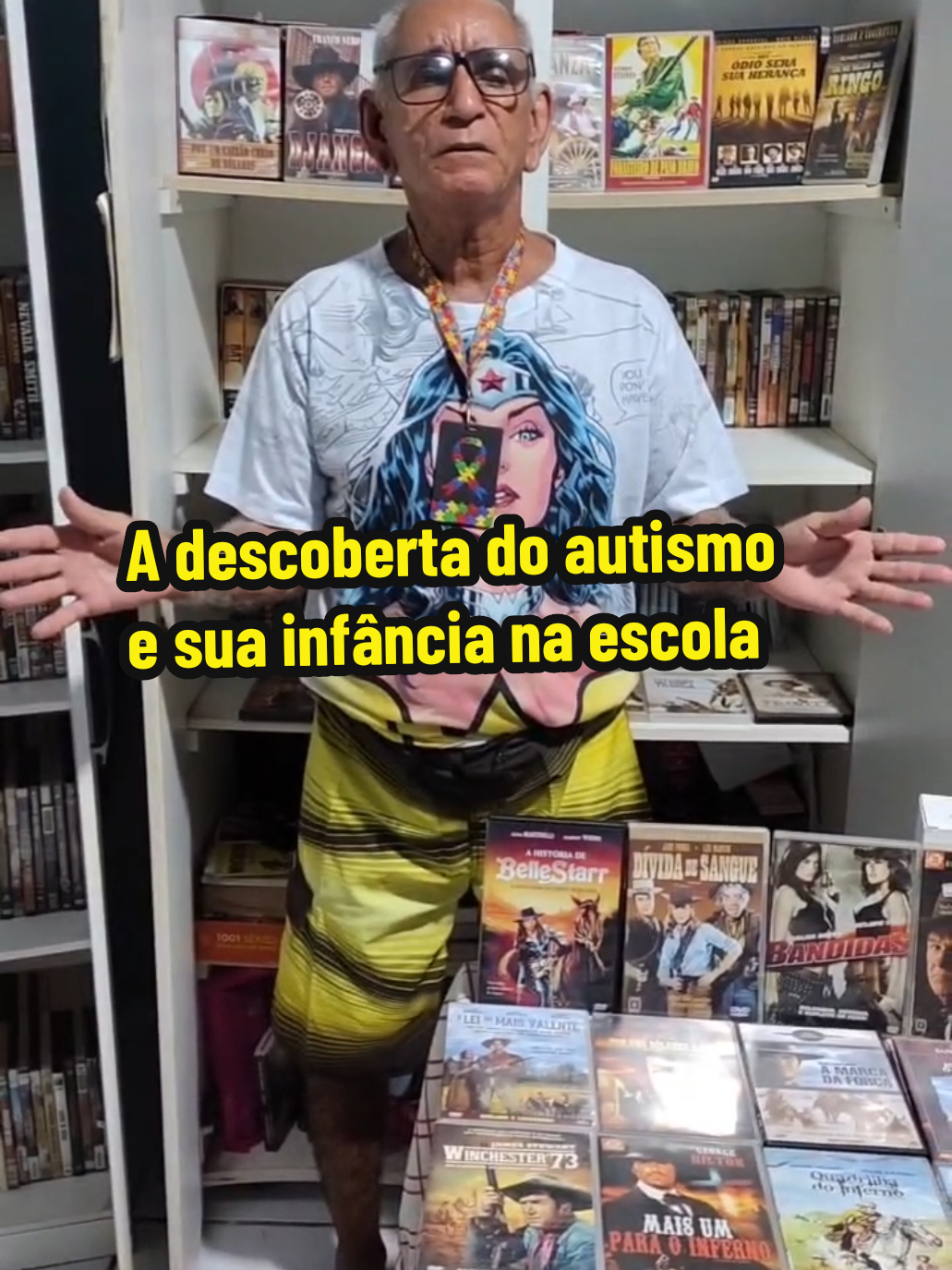 Claudio teve seu diagnóstico de autismo quando idoso. Quando criança, nossa mãe já percebia que havia algum transtorno. Na idade jovem, iniciou tratamento por ter um gravíssimo complexo de inferioridade. Através de seu relato podemos entender o porquê.. #autista  #autismo  #autismoadulto  #autistanotiktok  #banguebangue  #faroeste  #western  #djangolivre  #filmesdefaroeste  #western  #django 