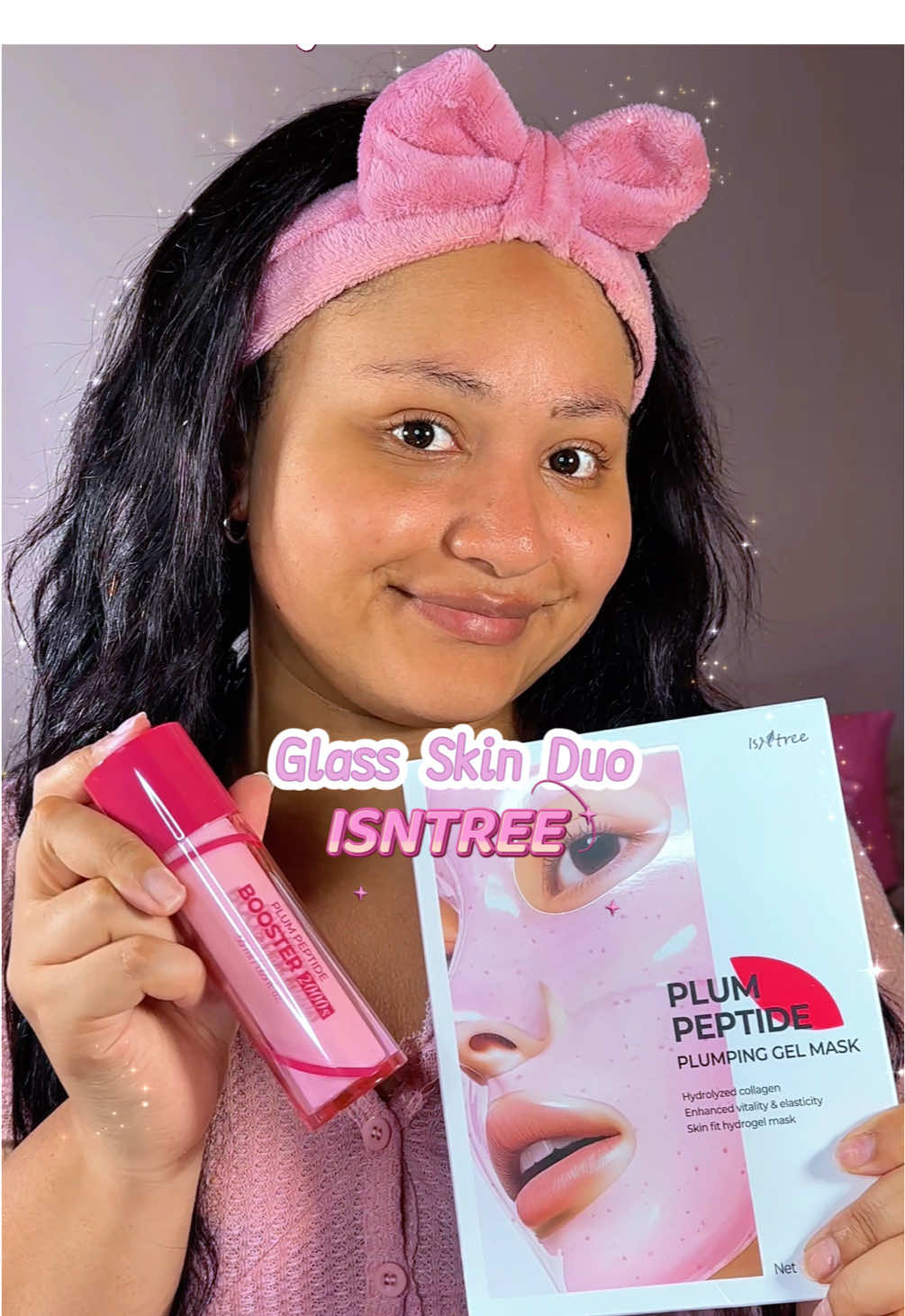 Gifted | AD 🫧 I’ve been using these two ISNTREE products lately and they’ve made such a difference for that glass skin look ✨ The Plum Peptide Booster is full of cherry plum extract + peptides to brighten and smooth, and it absorbs really well thanks to this spicule tech 🍑 Then I use the Plumping Gel Mask — it melts into the skin with glutathione, collagen, and hyaluronic acid for that hydrated, pore-blurring finish 💧 Skin feels bouncier, calmer, and way more glowy after both 💗 @isntree @isntree_influencers  Use discount code COSYTEA1 on Yesstyle! 🤗💖 • • • #gifted #isntree #kbeauty #glassskinroutine #glassskin #hydratedskin #kbeautyproducts #skincaretips #skintok UK UGC Beauty creator #antiaging anti aging mask 