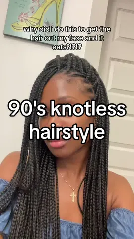 a cute 90's type of hairstyle🫰🏾 #sofine #blackgirlhairstyles #nomakeup #fyp 