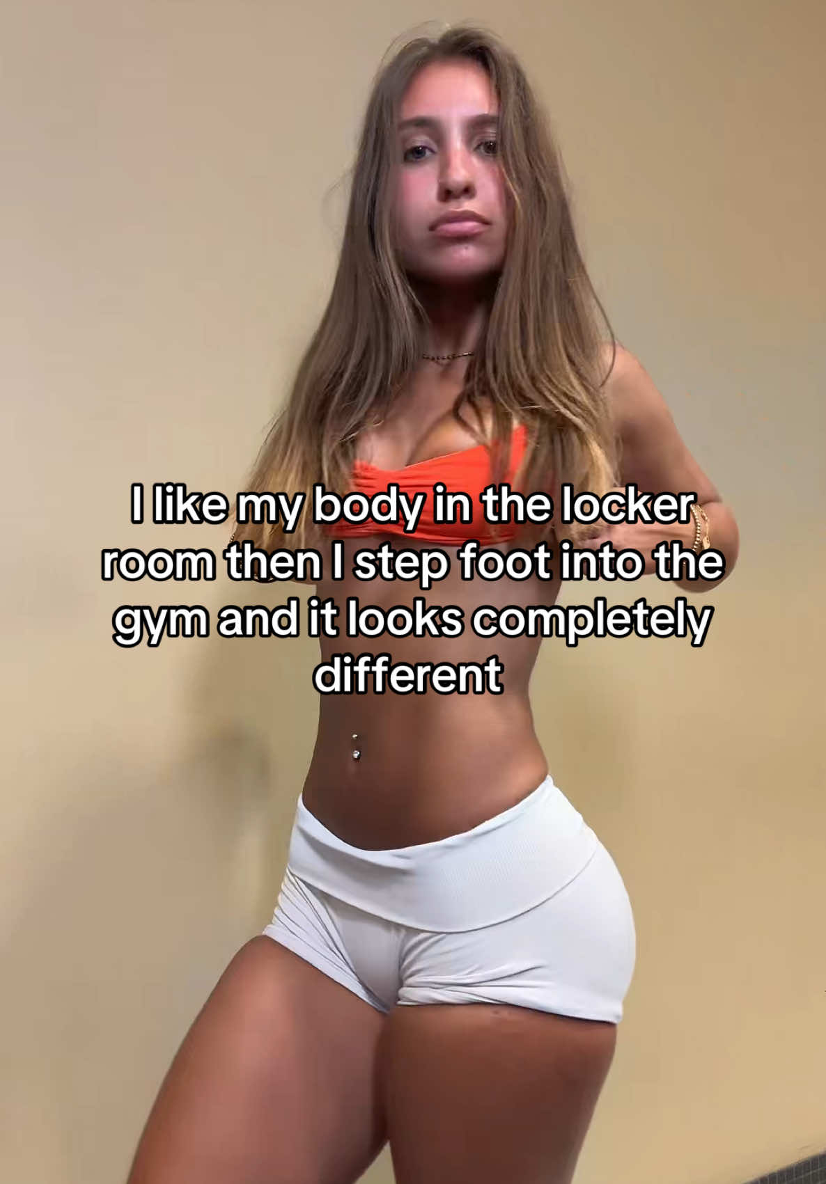I ONLY ROLLED MY SHORTS DOWN in the locker room before I get any comments @DFYNE dc: GAINSWTHEGIRLS) #GymTok #gym #viral #trending #fypp #fyp #foryoupage #gymmotivation #real #relatable 