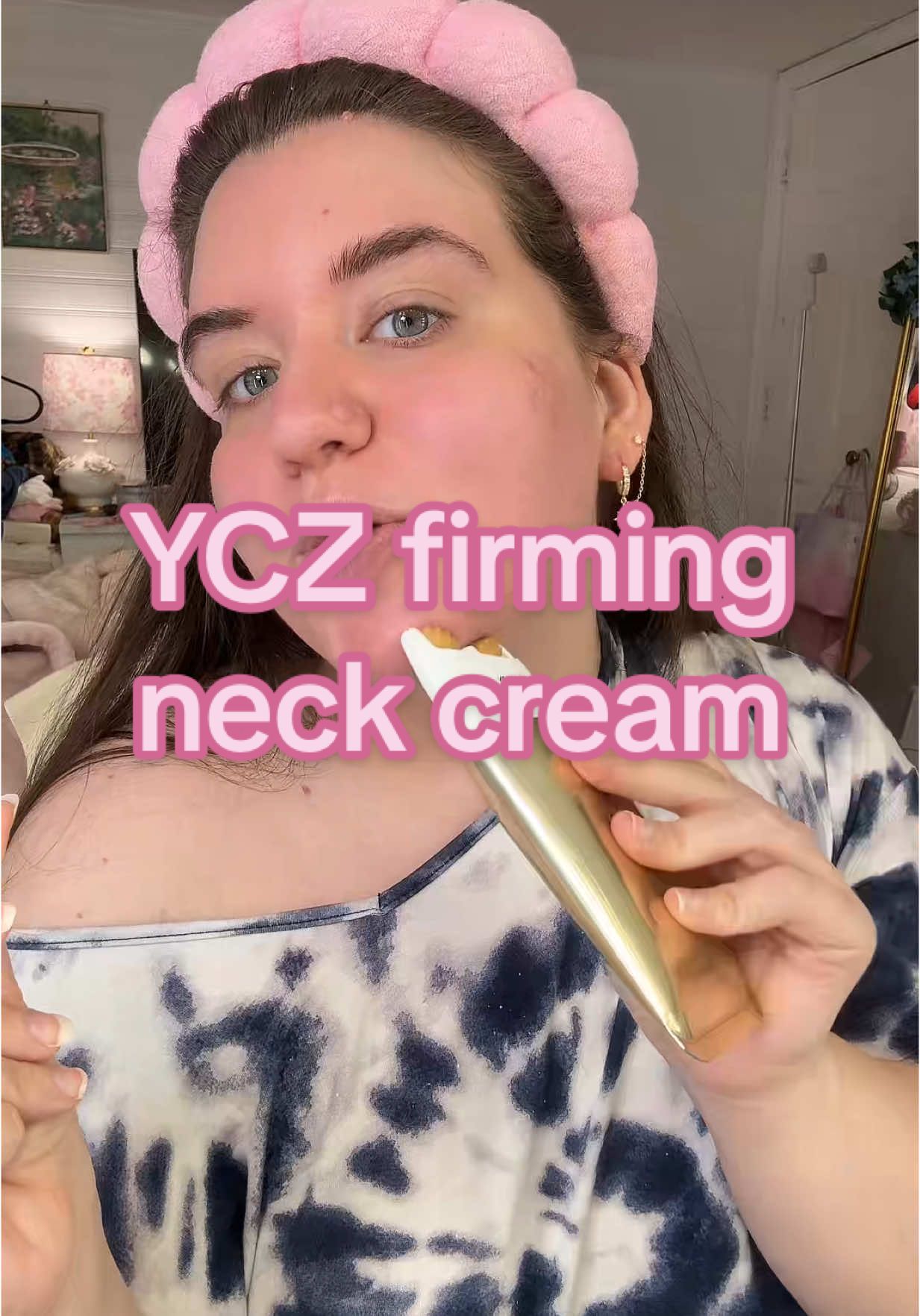 If you’ve got a puffy or chubby neck, this firming cream is like tox in a bottle. It has AH-8 firming peptides AND built-in massage rollers that actually help drain and sculpt your neck, chin, and décolletage. It visibly tightens as you rub it in and it’s made with Korean skincare tech — which is light years ahead. It’s 41% off today and under $20 right now! #neckfirmingcream #koreanskincarehack #lymphaticdrainage #chubbynecksolution #sculptedjawline  #firmingpeptides #antiagingskincare #matureskinmusthave #skincaretools #skincaretiktokfinds #tiktokmademebuyit 