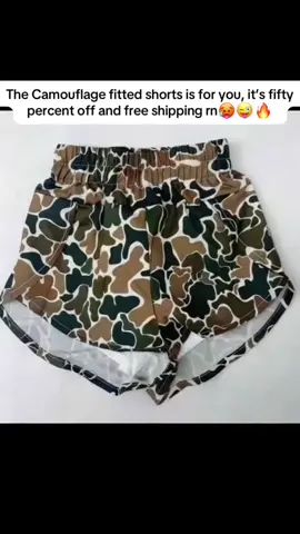 Camouflage fitted shorts 🤩😳😋💕