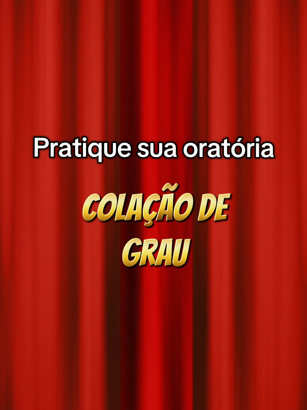 E se você fizesse um discurso na sua colação de grau? #oratoria #dicção #apresentação 