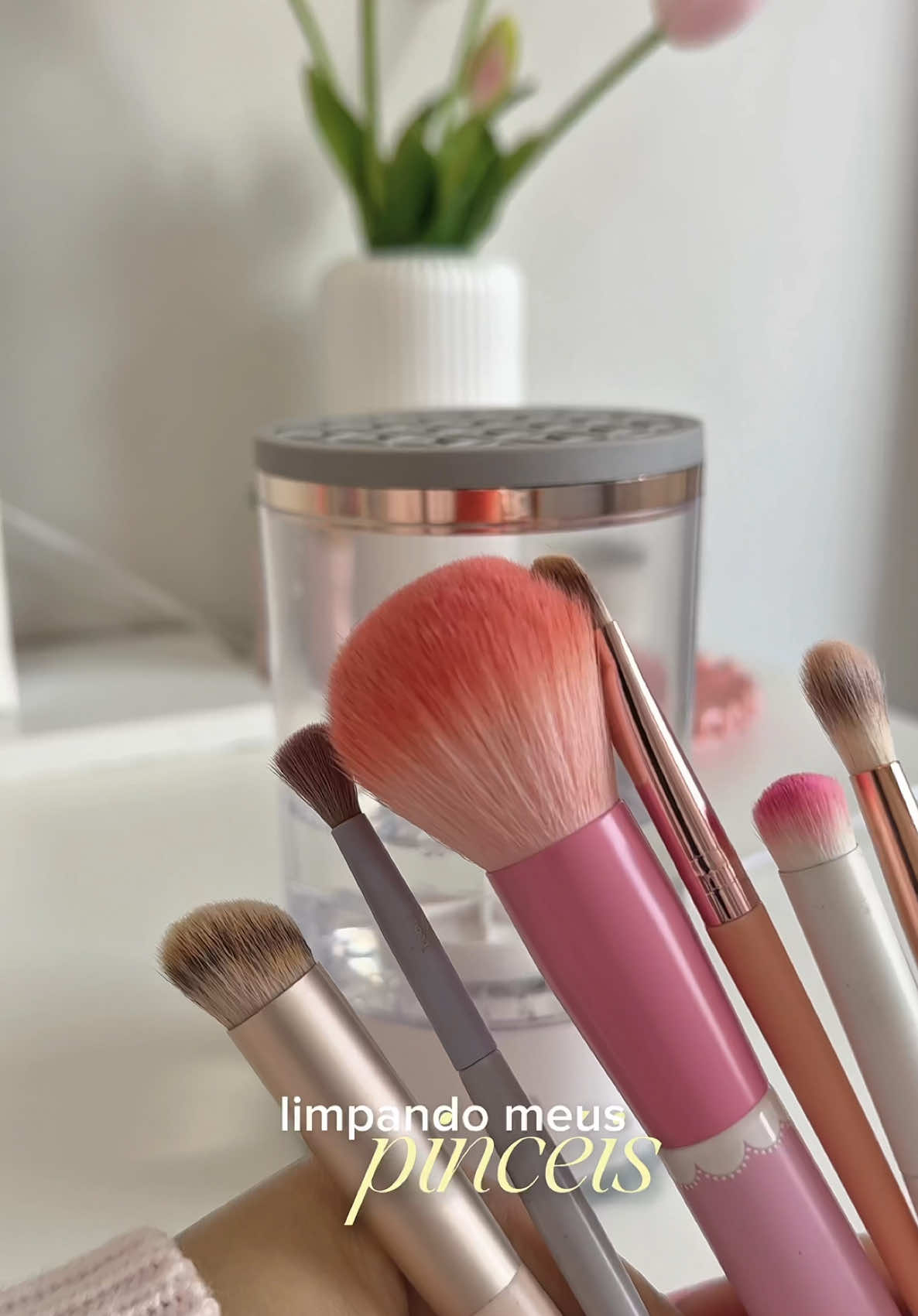Limpador de Pincéis🎀✨ . . #makeup #TikTokShop #shop #achadinhos #foryoupage #videoviral 