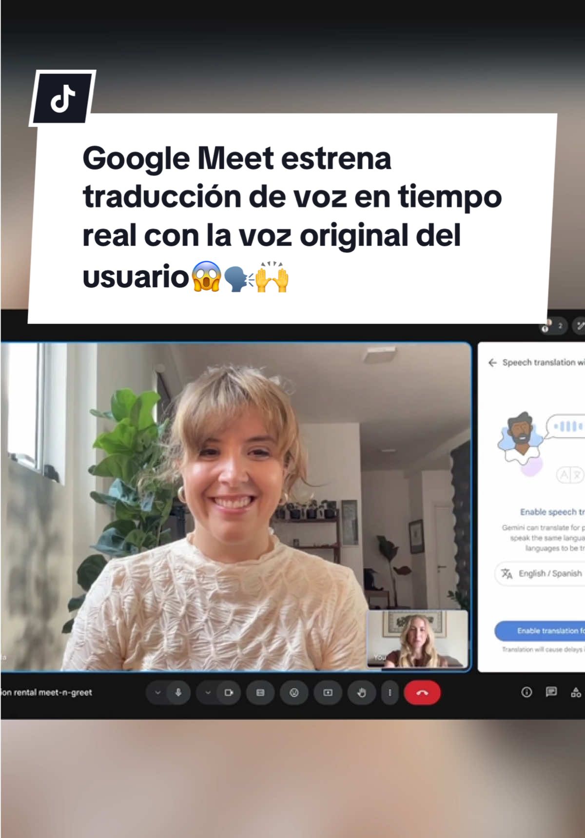 Google Meet estrena traducción de voz en tiempo real con la voz original del usuario😱🗣️🙌  #GoogleMeet #traductor #IA #inteligenciaartificial #ingles #español #Loultimo #Tecnologia #Noticias #TikTokNews #sorprendente #viral #ElComercioPerú