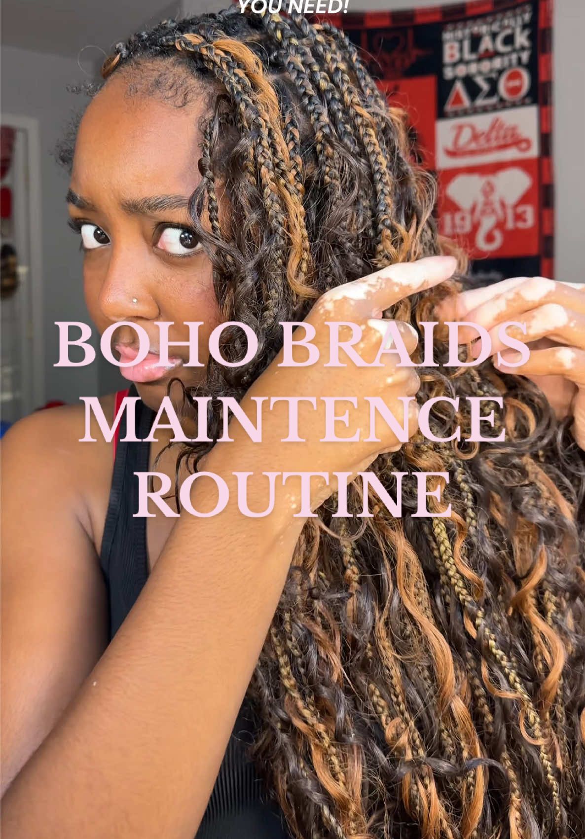Don’t say I didn’t pyo🎀 #bohobraids #bohobraidmaintence #sanaijonaeee 