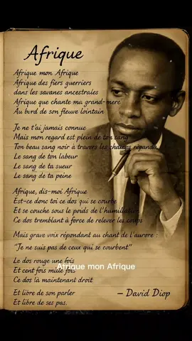 #fyp #tiktoksenegal🇸🇳 #poem #daviddiop #france🇫🇷 #quoteoftheday #africa #afrique 