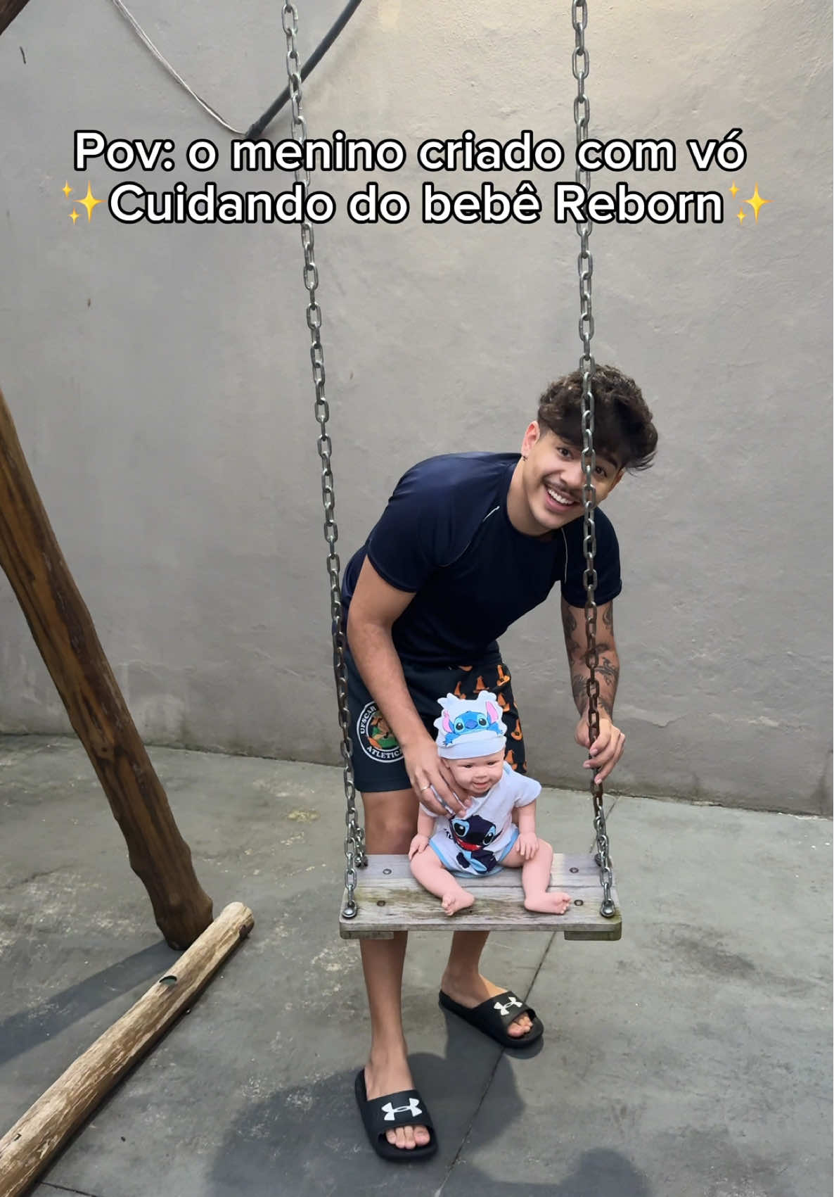 #pov minha vó disse pra eu cuidar dele, aí eu já aprendo a ser pai kkkkkkkk