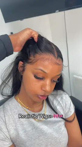 Making wigs look real is so fun to me!What do we think of these edges?😌💕 #ukhairstylist #frontalwig #wiginstall #fyp #londonhairstylist #wigtutorial #hairbabelondon #fluffybabyhair #relatable #ukblackgirl 