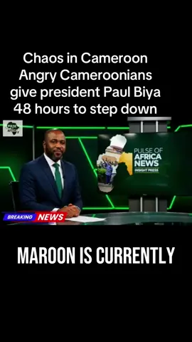 Angry Cameroonians give president Paul Biya 48 hours to step down. #oneafrica #africaunute 