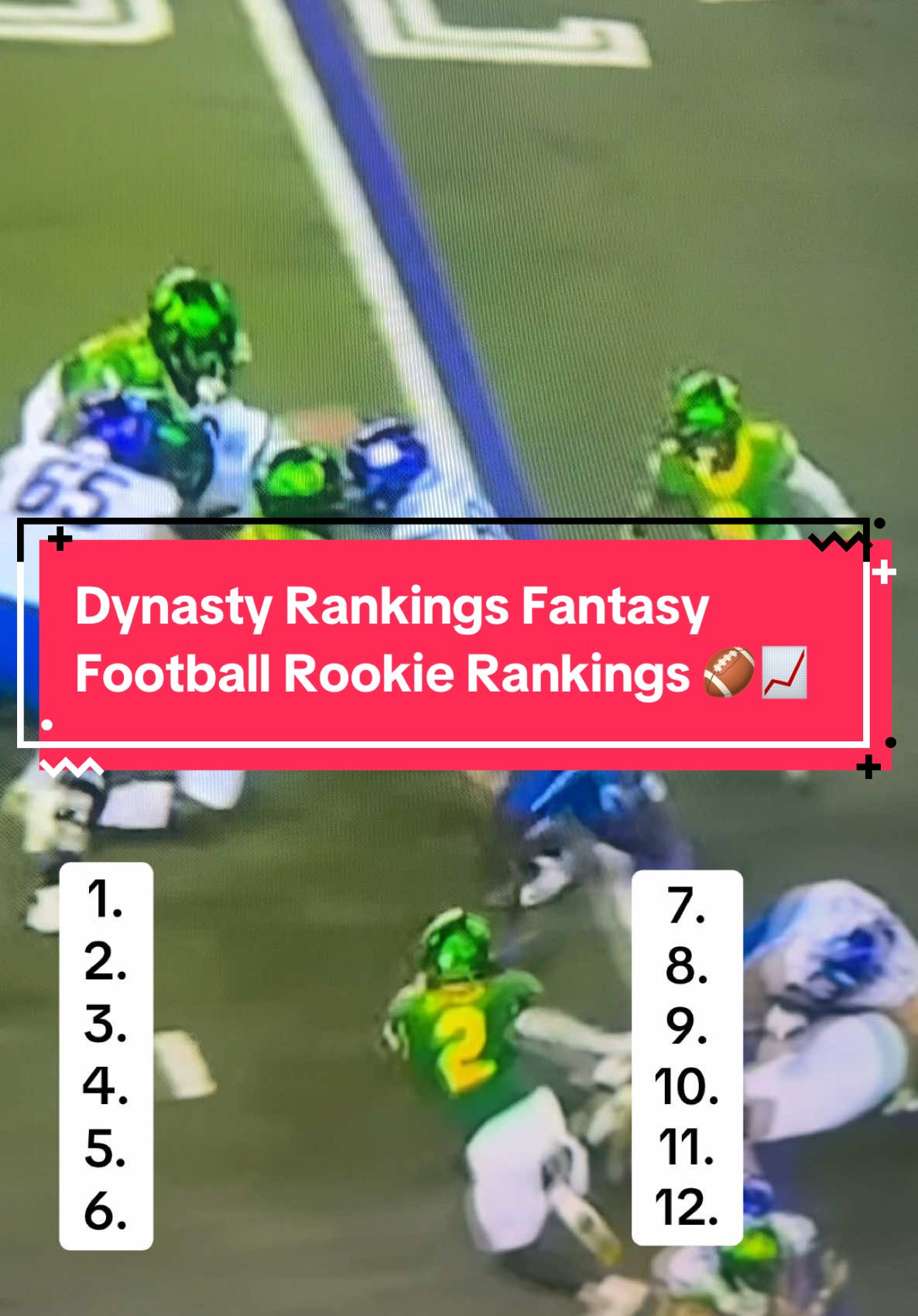 Dynasty Rankings Fantasy Football Rookie Rankings Part 1, do you guys agree? #fantasyfootball #fantasyfootballdraft #ashtonjeanty #rjharvey #fyp 