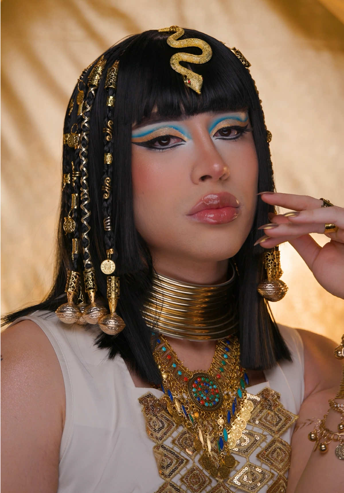 Trend Cleópatra 🪬✨ Representando Brasil!! Ib @Mariana Zambrano #cleopatra #makeup