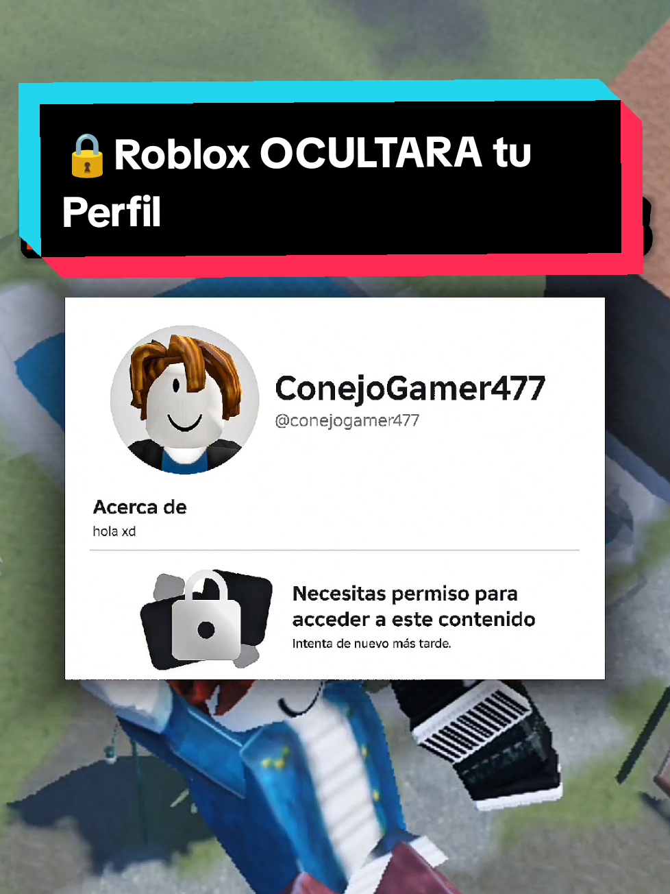 🔒Roblox OCULTARÁ tu Perfil #roblox #robloxtiktok #robloxfyp #robloxgames #robloxedit #Amigos #parati #fyp #tao_jz #divertido #shorts #games #noticiasroblox 