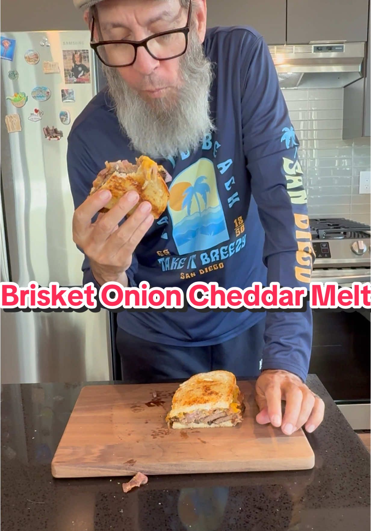 Brisket Onion Cheddar Melt #oldscoolkevmo #piphichef #pibetaphi #thebest #nevadawolfpack #summertime 