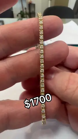 2.75 Ctw natural diamond 14kt gold tennis bracelet #tennisbracelet #goldbracelet #diamondbracelet #jewelryonsale #jewelrysale #jewelry 