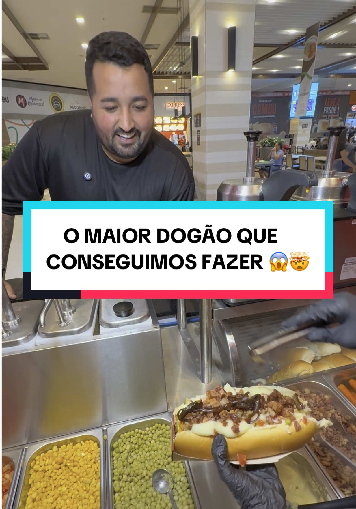 O pessoal do @Perambulando em SP pediu um DOGÃO MONSTRUOSO e montamos o maior dogão que conseguimos! 😱🤯🌭