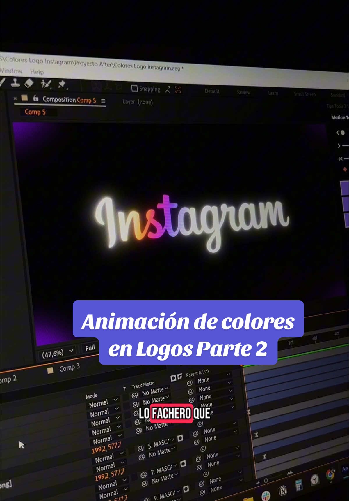 Replying to @OmiHomi_ así se puede animar los colores de un logo sin light sweep en After Effects súper facil y rápido  #aftereffects #motiongraphics #videoeditor #design #adobe 