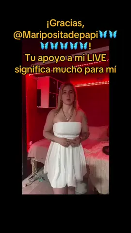 Maripositadepapi🦋🦋🦋🦋🦋🦋🦋, gracias por tu valioso apoyo en mi LIVE. Seguiré esforzándome para crear contenido LIVE aún mejor.@Maripositadepapi🦋🦋🦋🦋🦋🦋🦋 #livegift #handhearts #corazónenlasmanos 