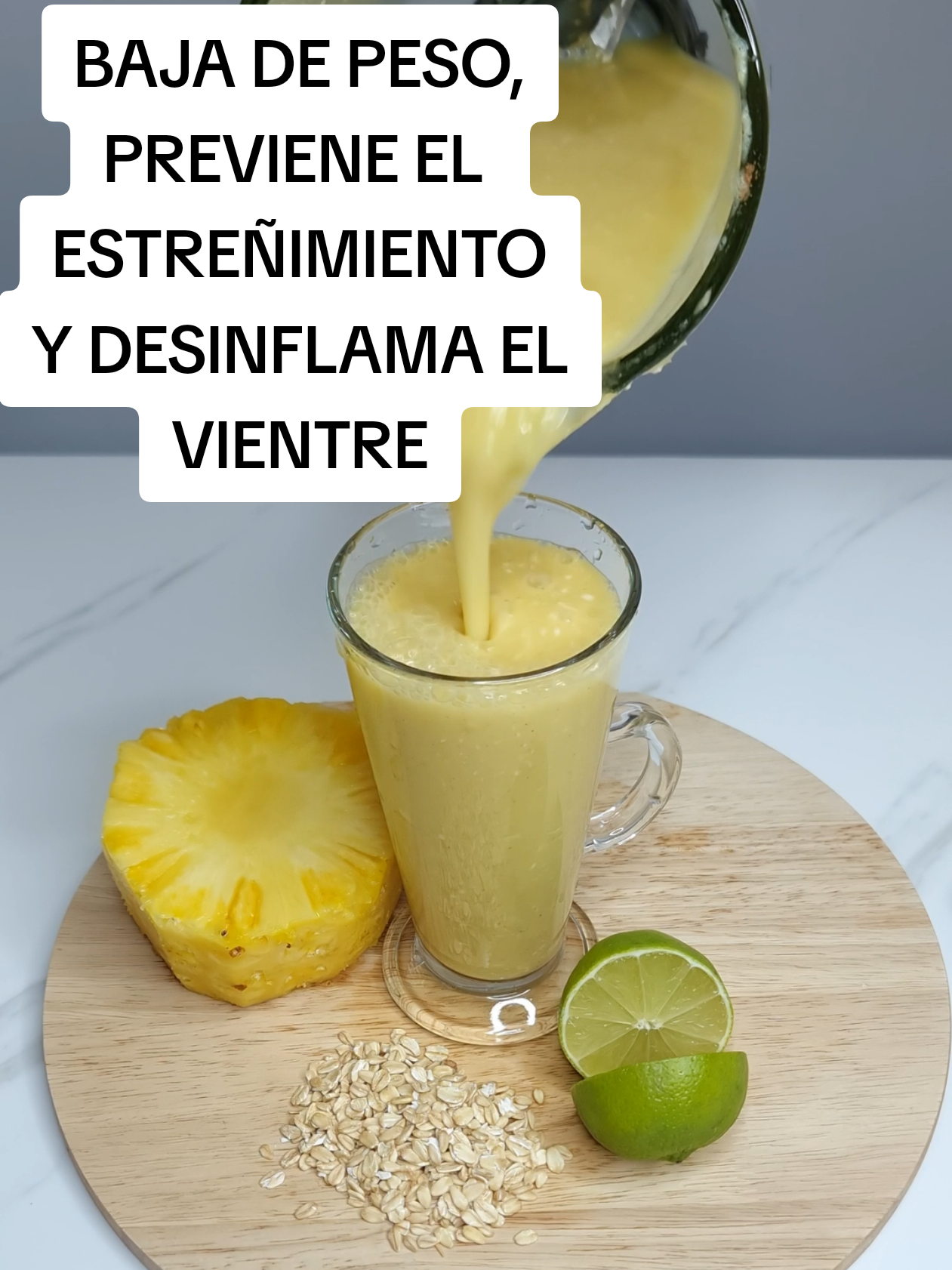 #jugos #avena #piña #limon #licuado #batidos #recetasdebatidos #jugosnaturales #licuadosaludable 