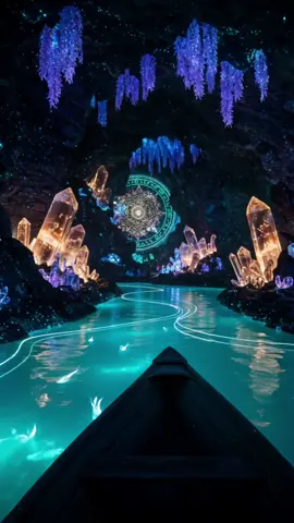 You discover a bioluminescent magical cave ✨  #EnchantedRiver #forest #BioluminescentMagic #FantasyRealm #GlowInTheDark #AIArtistry #DigitalDreamscape #MysticWaters #NatureFantasy #MagicalVibes #VisualEscape #FantasyWorlds #BoatJourney #EtherealGlow #TikTokArt #ViralVisuals #SurrealAesthetic #ExploreWithMe #FYP #TikTokTrends #foryoupage #ai #aiart #cuevamágica #mundoespiritual #paisajeonírico #realidadfantástica #viajeinterior #energíamística #caminomágico #universooculto #espíritusdeluz #naturalezabioluminiscente #mandalasbrillantes #lucesdelalma #fantasíavisual #paisajeetérico #artevisionario #magia 