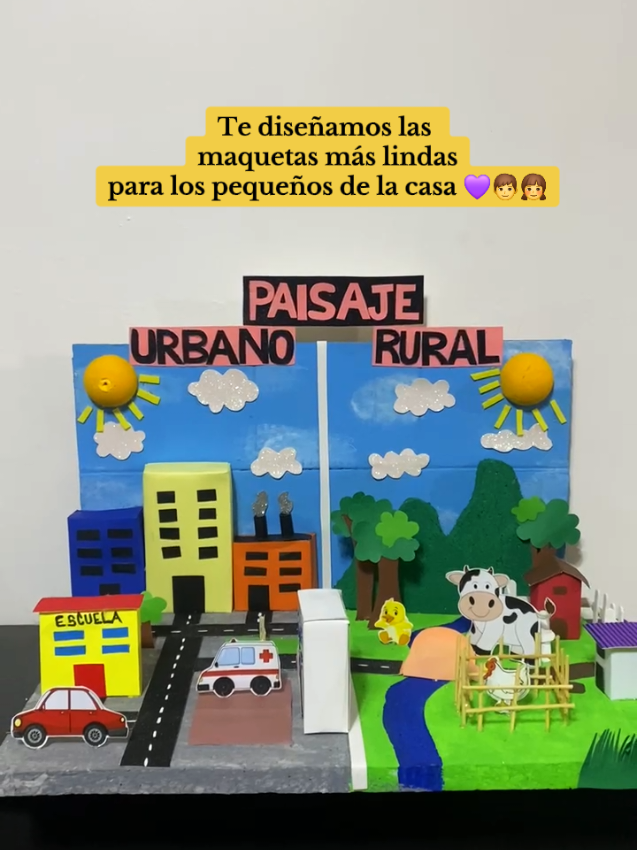 Maqueta del paisaje rural y urbano 🏡🏢 . . . #maquetapaisajeruralyurbano #maquetacreativa #maquetasescolares #estudiantes #maquetas #paratiiiiiiiiiiiiiiiiiiiiiiiiiiiiiii #paratii #fyp #barquisimeto #cabudare #estudiantes 
