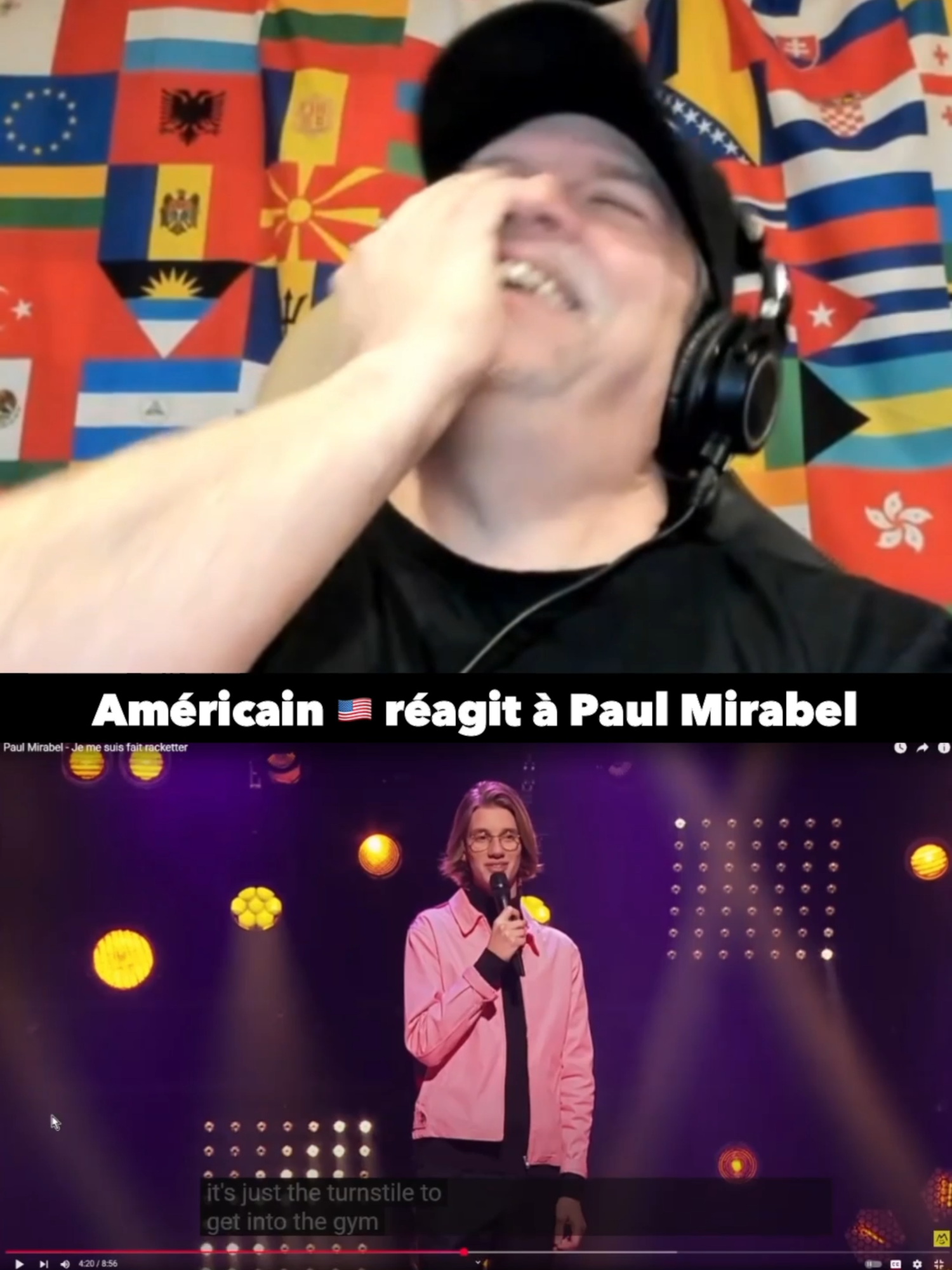Paul Mirabel - Je me suis fait racketter #react #rire #american #humour #standup #paulmirabel  Crédits : The World with D