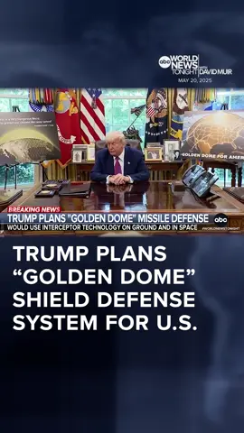 Pres. Trump unveiled plans for a massive missile shield #defense system called the 