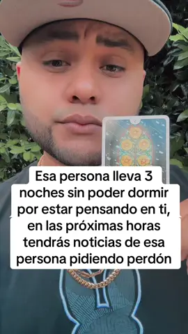 Esa persona lleva 3 noches sin poder dormir por estar pensando en ti, en las próximas horas tendrás noticias de esa persona pidiendo perdón #tarot 