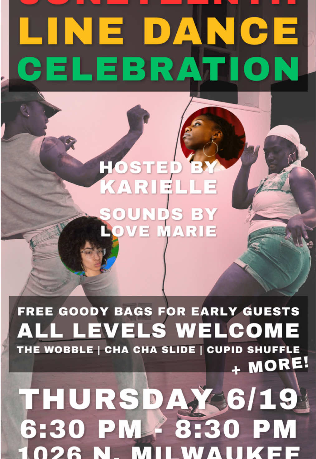 Chicago! Thursday June 19, 2025 I’m hosting  a Juneteenth Line Dance Celebration! Link in IG bio to RSVP  #wobble #bootsontheground #chicago #linedancing #juneteenth #freedomday #movementismedicine 