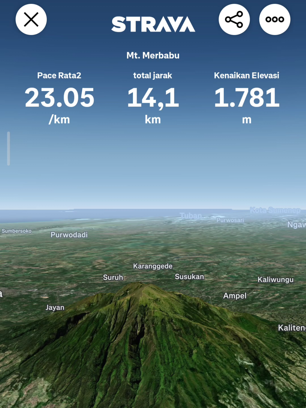 #merbabuviasuwanting #fyp #adventure #strava 