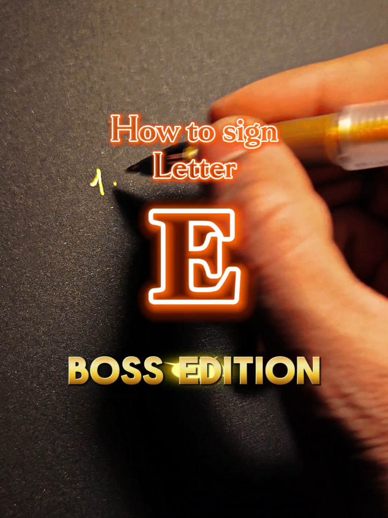 Learn to Sign like a BOSS 🔥🖋️ Order your Signature today! LINK IN BIO 🔗  #E #signatureideas #signaturedesigner #professionalsignature #trending #fyp #starsignature #signlikeaboss 