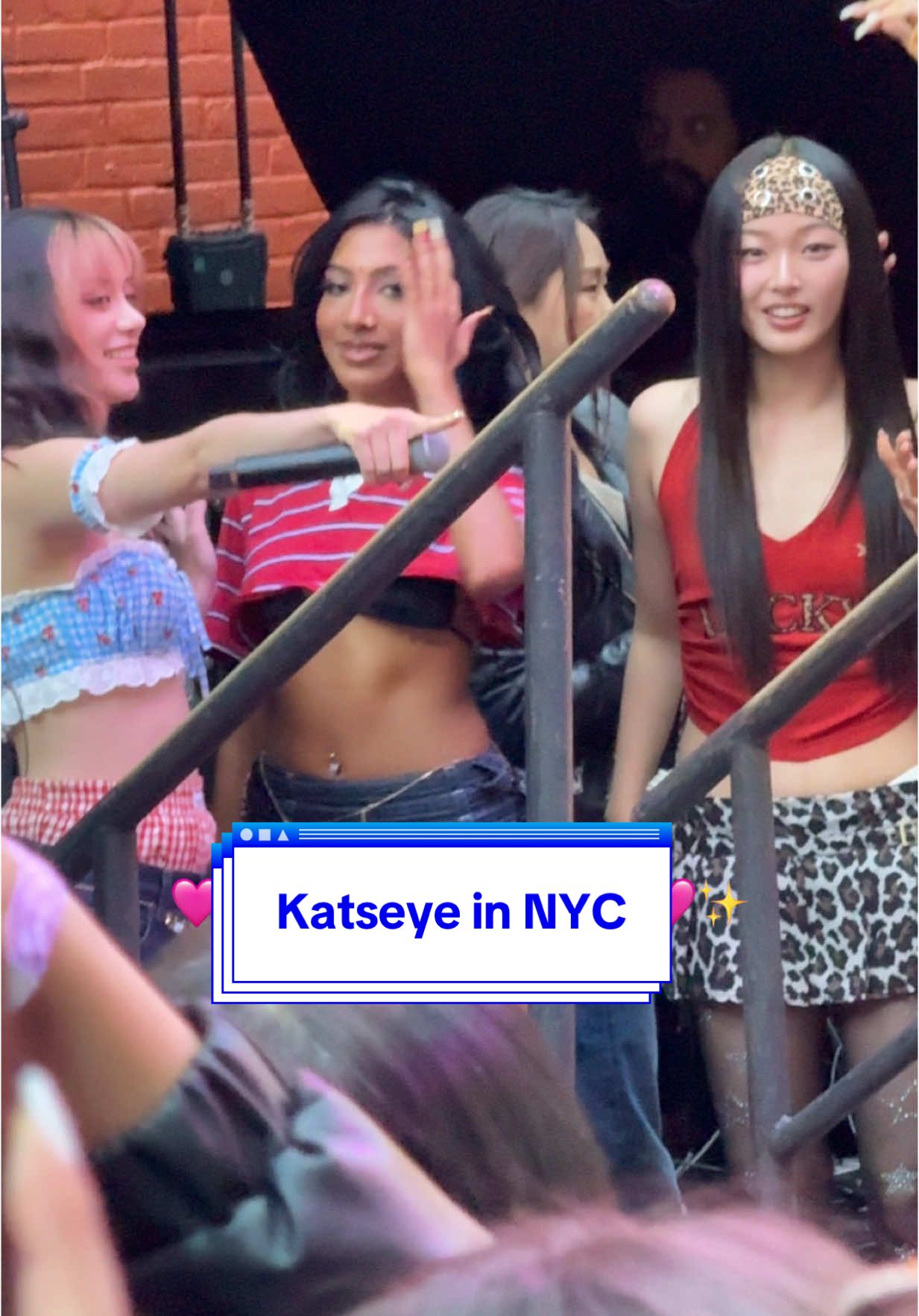 #KATSEYE getting ready to perform at the Urban Outfitters Haul event in NYC! 🎤 #katseyeedit #gnarly 