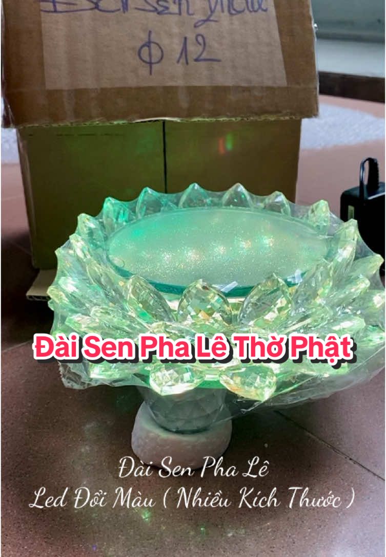 Đài Sen Pha Led Led Đổi Màu Nhiều Kích Thước.  #daisen #denthophat #dedon #thanhvyled 