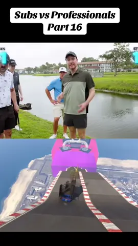 Subs vs Professionals #fyp #youtube #viralvideos #mrbeast #funny #speedy #ronaldo #football #golf 