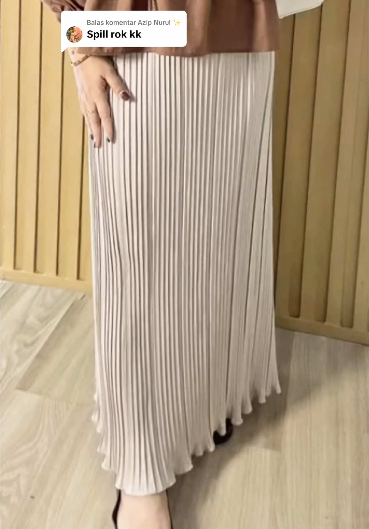 Membalas @Azip Nurul ✨ rok plisket super nyaman😍 #rokplisket #rokplisketpremium #rokpanjang 