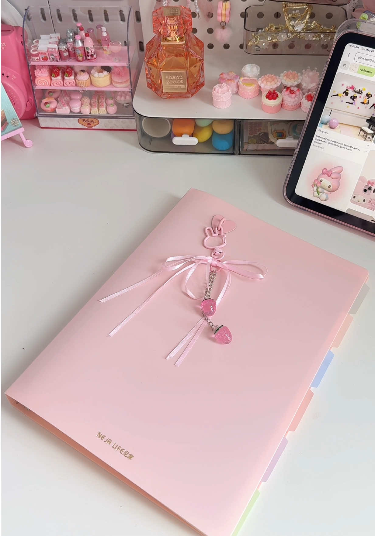 Binder Notebook. Refillable and detachable 💖 #binder #bindernotebook #stationery #schoolsupplies #backtoschool #notebook #schoolessentials 
