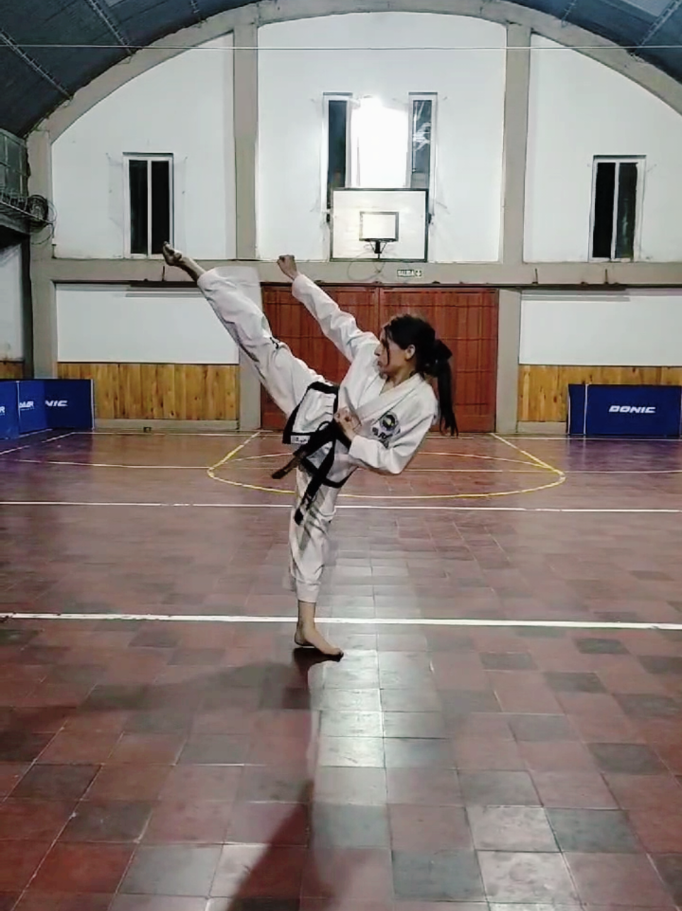 No se trata de lo alto que pateas sino de como pateas♡ #taekwondokicks #taekwondogirl #taekwondotechnique #taekwondo #tkd #taekwondochulhaksan #paratii #tkditf 
