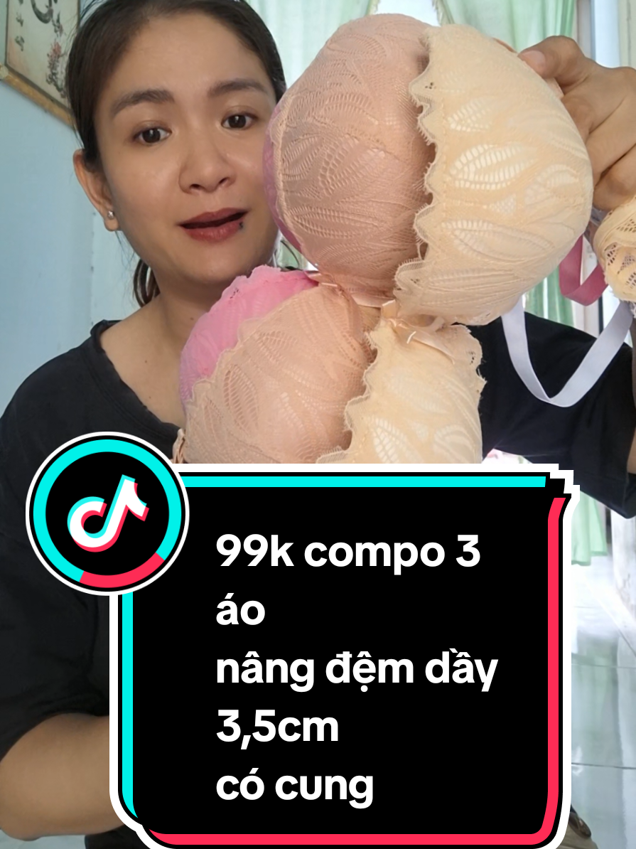 99k compo 3 áo lót ren nâng đệm dầy 3,5cm có gọng mềm #aolotnang #aolotren #aolotrennang #aolottaokhe #aolot #cocung #xuhuongtiktok #xuhuong #xuhuong2025 @Gia Nghi @út nguyên nè 💋 @Gia Hân @Gia Hân @Gia Hân 