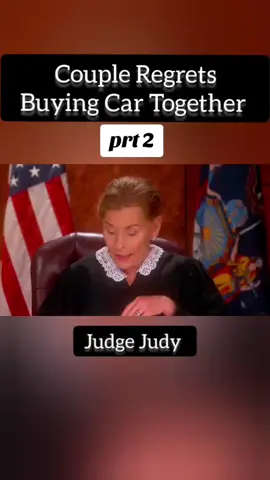 Couple Regrets Buying Car Together | Part 2 | Judge Judy  #judgejudy #legaltok #tv #tvshow #legaltiktok #dog #dogsoftiktok #ustv #ustvshow #judy #judyjustice #fyp #foryou #viral #trending #grow 