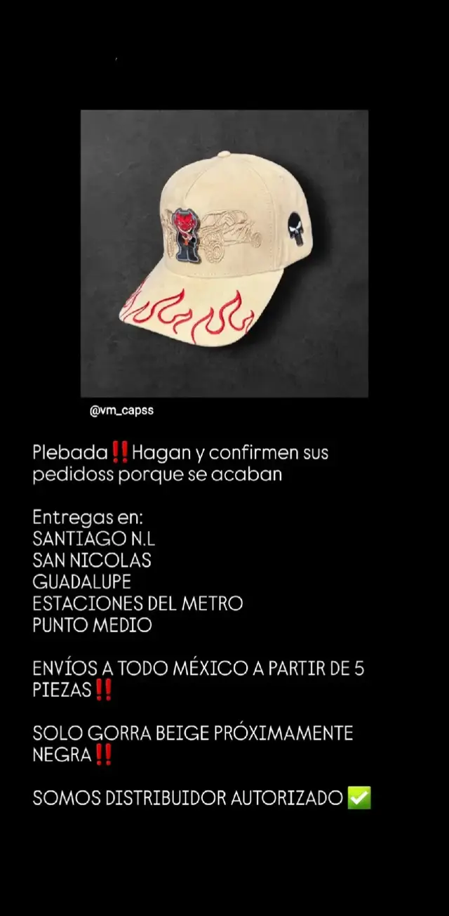 gorras 100% original, ultimas piezas! precio nuevo y más accesible calidad garantizada IG:VM_CAPSS #lacachorriza #kabocinco #miltonsiete #gorras #paratii #makabelico #janglack #mtynlmexico🇲🇽 #alanarrieta #mexico #kabo #milton #makabelico #tikok 