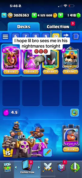 Let it out keeps evolving…. #skeletonkingmenace #fypシ #clashroyale #clashroyalememes #clashroyaledeck 