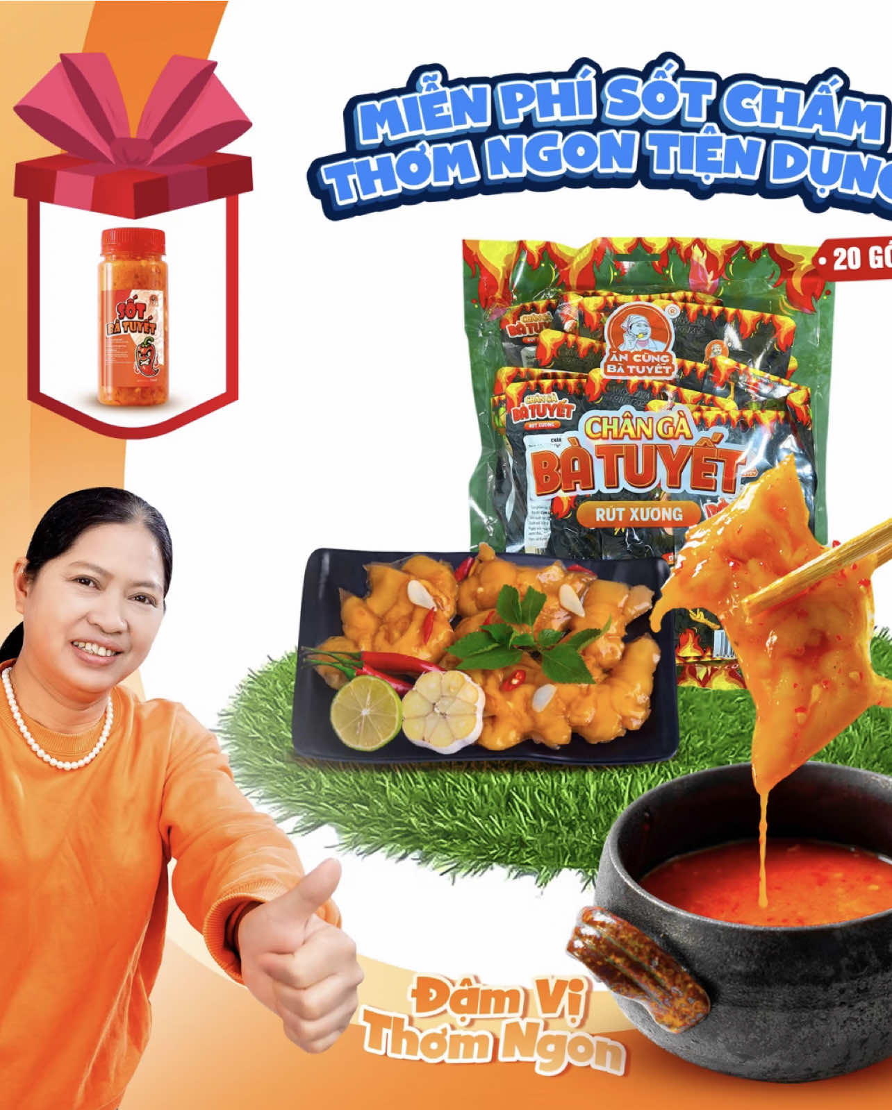 Combo 20 gói chân gà tê cay rút xương - ĂN CÙNG BÀ TUYẾT #changa #changatecay #ancungtiktok😍 #ancungbatuyet #xh #tuongtac #xhtiktok #tuongtactot 