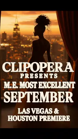 Step into the cinematic universe of ClipOpera, where fashion meets film and every stitch tells a story. Today, we premiere “September” by M.E. Most Excellent, a smooth, seductive anthem of heartbreak and hustle. Set against the luxurious backdrops of Las Vegas & Houston, this visual drop redefines what it means to wear the story / frame the style. ClipOpera fuses urban fashion, narrative design, and street-luxe elegance—from bold tees to custom AliveShoes, and now, original music video releases. May 20th, 2025 marks the official debut of our multimedia fashion era. Slogans: Wear the Story / Frame the Style ClipOpera Presents: Where Fashion Becomes Film Luxury Ain’t Rented—It’s Sewn In Street Royalty in Every Thread Hashtags (for TikTok, IG, YouTube): #ClipOpera #WearTheStory #MEmostExcellent #SeptemberPremiere #UrbanLuxury #LasVegasToHouston #StreetLuxe #FashionVideoDrop #CinematicStyle #AliveShoes #BlackFashionExcellence #TikTokPremiere #LuxuryLoveStory #FrameTheStyle #ClipOperaPresents
