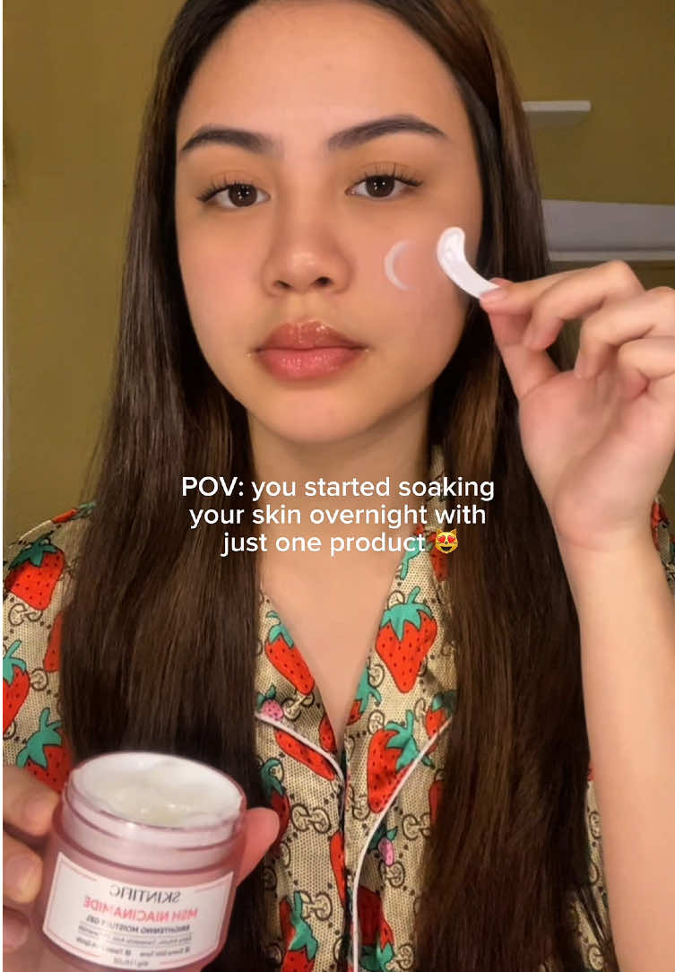 fav part of my night routine! 🥰🌚@SKINTIFICPH #Skintific #moisturizer #brightening #skintificmoisturizer #MSHMoisturizer #BrighteningMoisturizer #Pamumula #Pampaputi #DarkSpots #acnescars #GlassSkin #niacinamide #pinkmoisturizer 