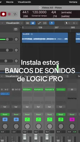 Instala estos BANCOS DE SONIDOS de #logicpro Este software es muy valioso y por eso en estos días hemos compartido #tips esenciales para un mejor rendimiento en el estudio. Aplícalo ✅ . #alangiestudio #alanbrainer #musicstudio #musica #pianotips #mastering #mix 