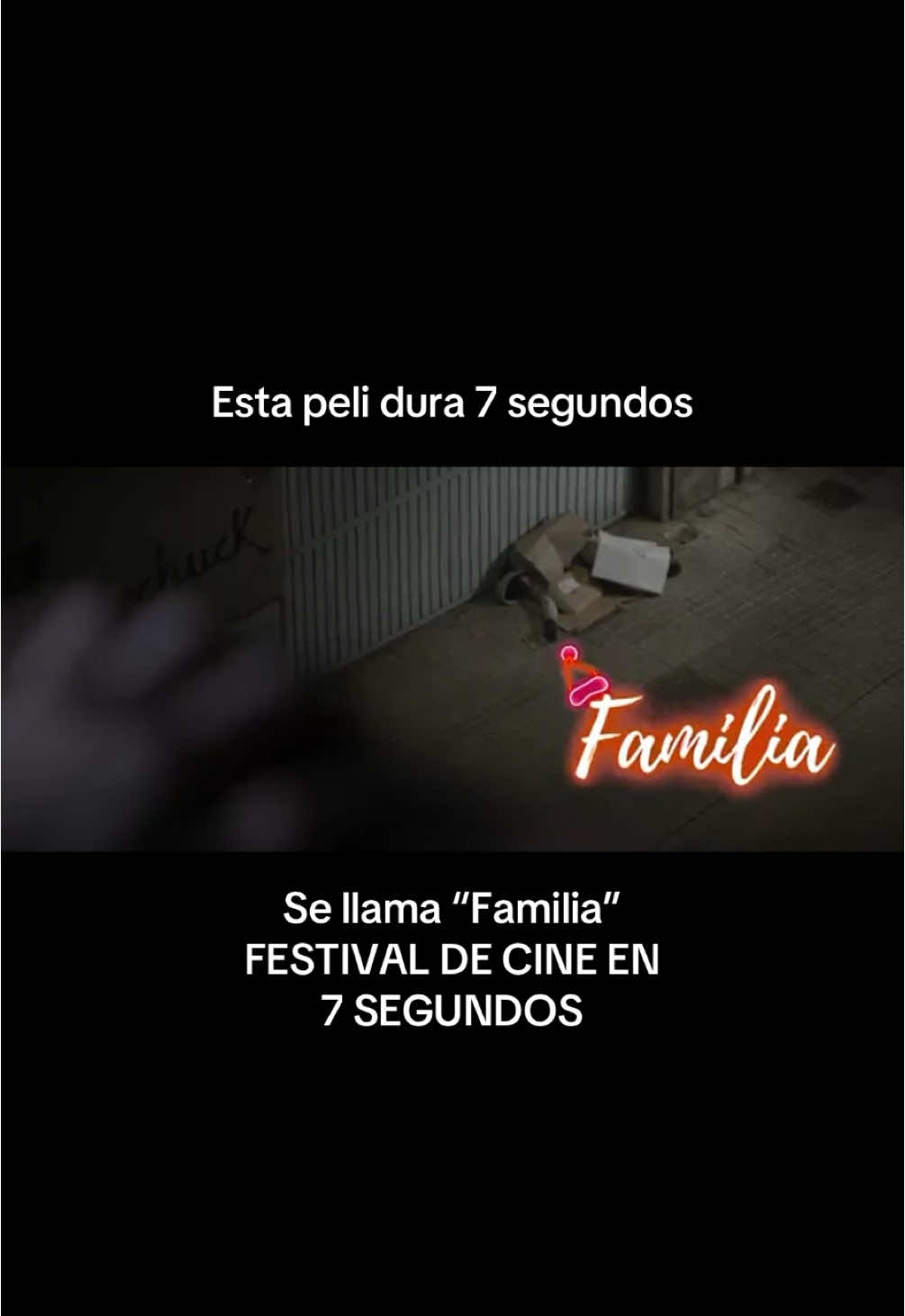“Familia” de Miguel Herráez Vayá participó del Festival de cine en 7 segundos. Y vos también podes. Tenés tiempo hasta el 3 de agosto. Buscá el link en nuestro perfil. TODO POR 7 SEGUNDOS DE CINE. #7siff #cine #festivaldecineen7segundos #estoescine #filmfestival #peliculas #peliculade7segundos 